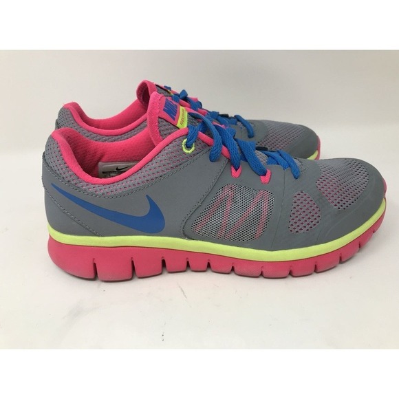 Nike "Flex 2014 Run" Black and Red Running Shoes....5.5Y US - Picture 4 of 6